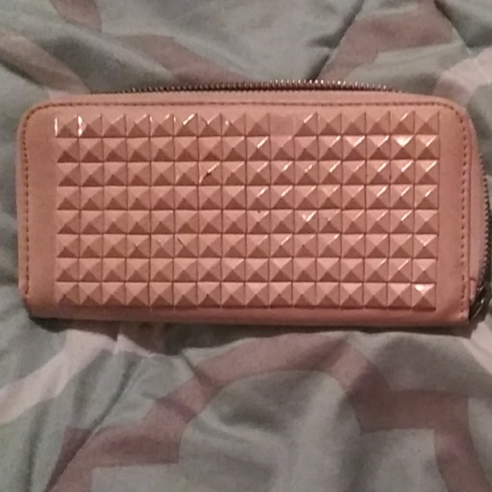 Pink stud wallet